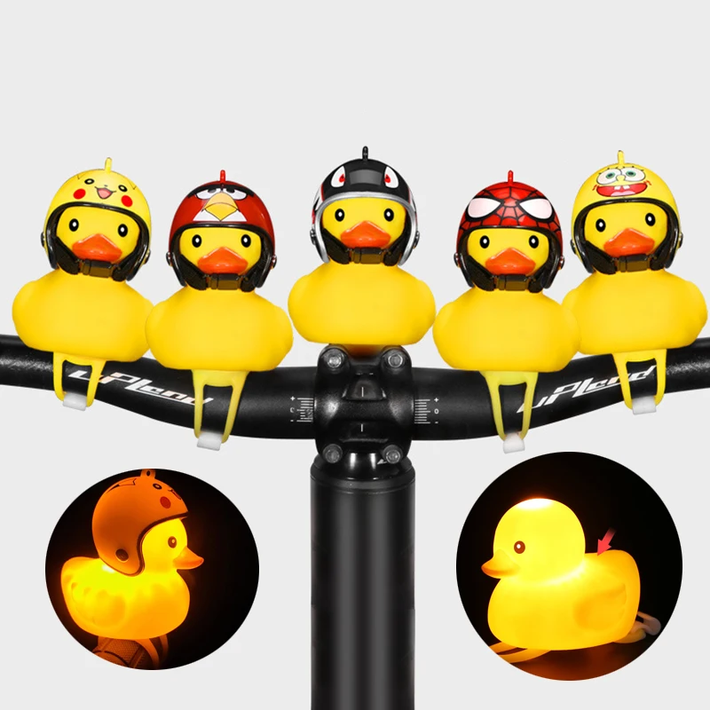 1 шт. мультяшный желтый силикагель в форме маленькой утки велосипедные