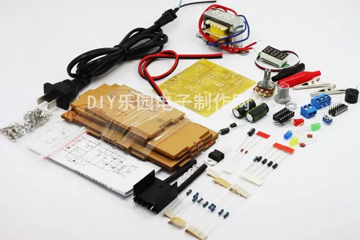 Обновленная версия DIY LM317 плата питания с регулируемым напряжением обучающий