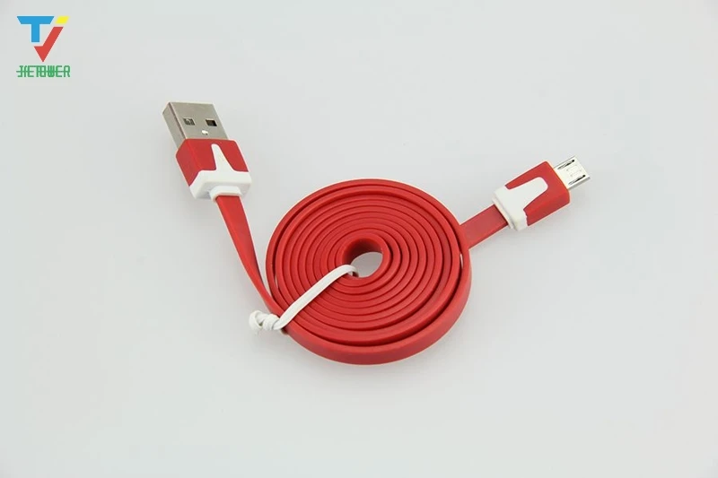 100 шт 1 м/2 м/3 м разноцветный плоский зарядный USB кабель синхронизации данных 8 Pin для IPhone IPad Mini Ipod Nano Ios Micro USB 5pin для samsung