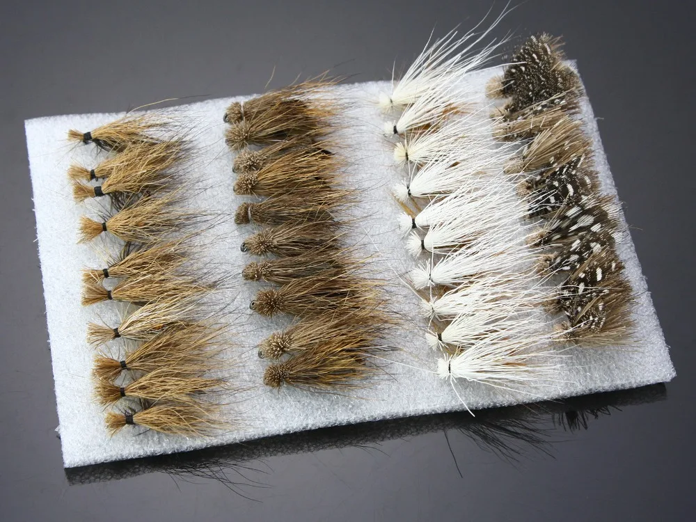 40 шт. крыла лося Caddis Сухих Мух приманки на форель для ловли нахлыстом|lure light|lure