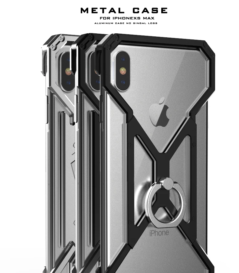 Алюминиевый армированный чехол Super Hero для iPhone 11 Pro XS Max XR X 8 7 6 6S Plus чехол-крышка для телефона с кольцом и Железным человеком-пауком