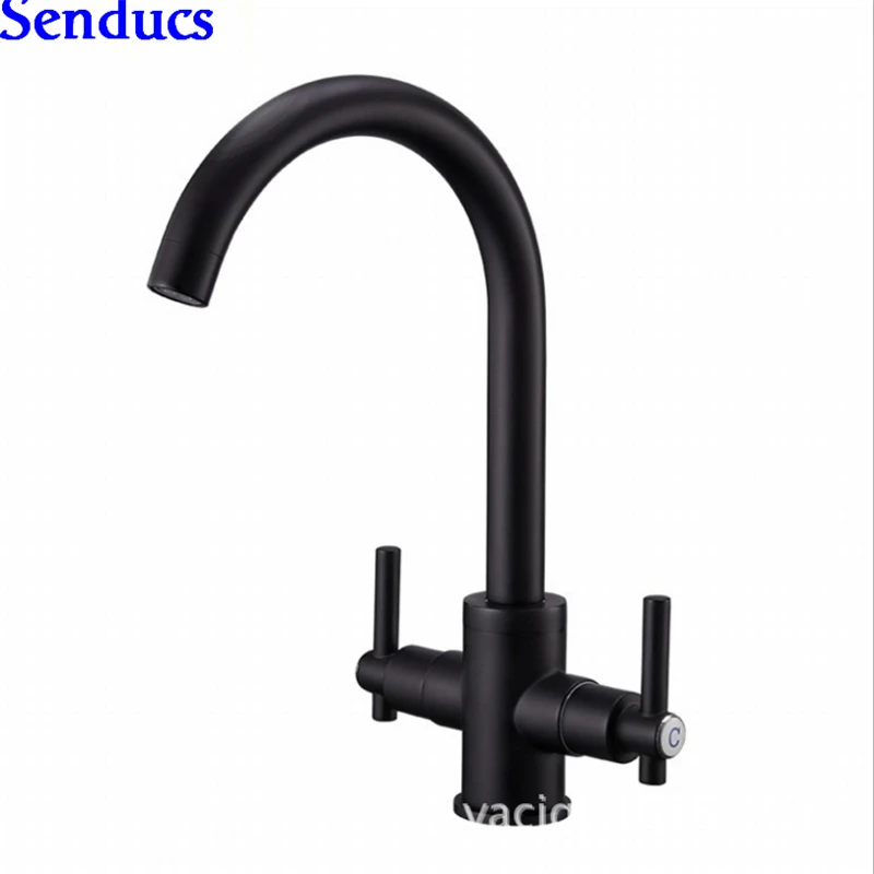 Смеситель для кухни Senducs белый смеситель с горячей и холодной водой |