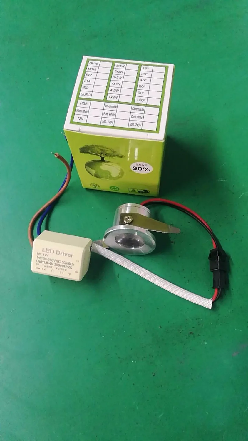 Светодиодный мини 1 Вт 3 потолочный светодиодный светильник встраиваемый Мини