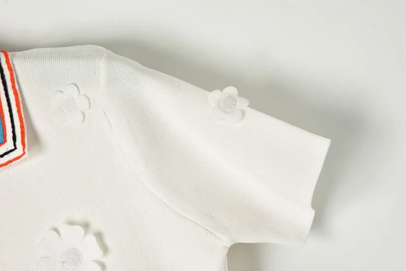 Элегантное летнее платье 2019 года полурукав без пояса и колено свитер женский