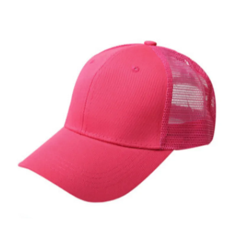 Летняя кепка с хвостиком Женская простая грязная булочка Snapback для спорта на