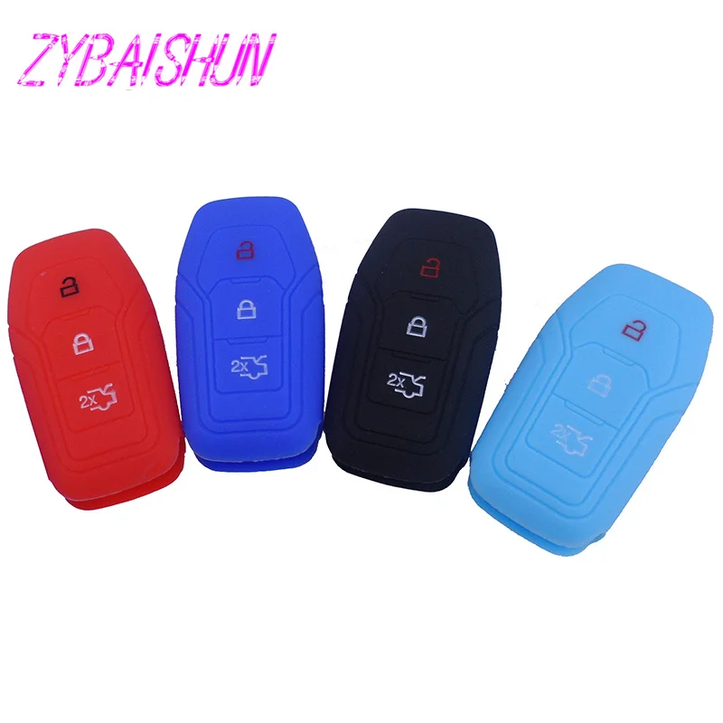 Silicone Keys Case 3 Button for 2013 2014 New Ford Mondeo Auto Key Cover Smart | Автомобили и мотоциклы