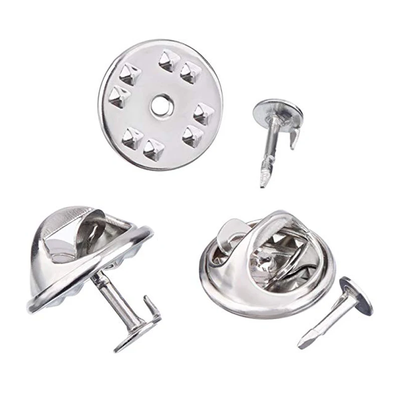 100Pairs Butterfly Clutch Tie Tacks Pin Back Replacement with Blank Pins for Craft Making Backs | Дом и сад