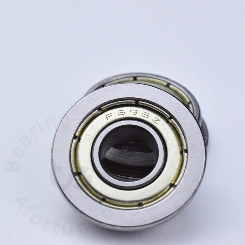 F698ZZ 8*19(22)*6mm 10pieces bearing ABEC-5 Flange bearings 698 F698Z chrome steel deep groove | Обустройство дома