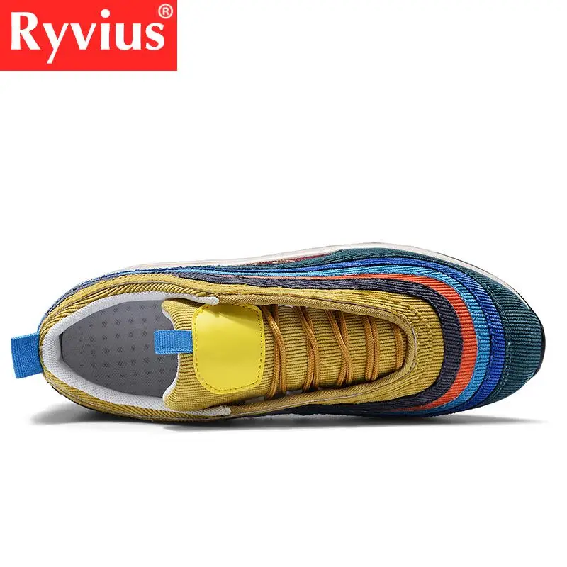 Ryvius2018 новые мужские кроссовки модные цветные крутые спортивные туфли ударная