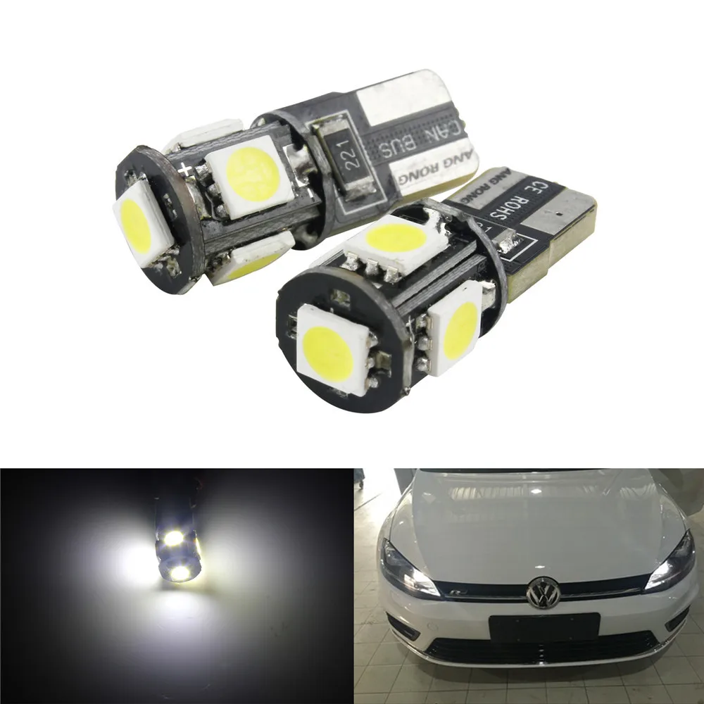 ANGRONG 2x5 SMD СВЕТОДИОДНЫЙ T10 501 194 168 W5W без ошибок Canbus автомобильные внутренние