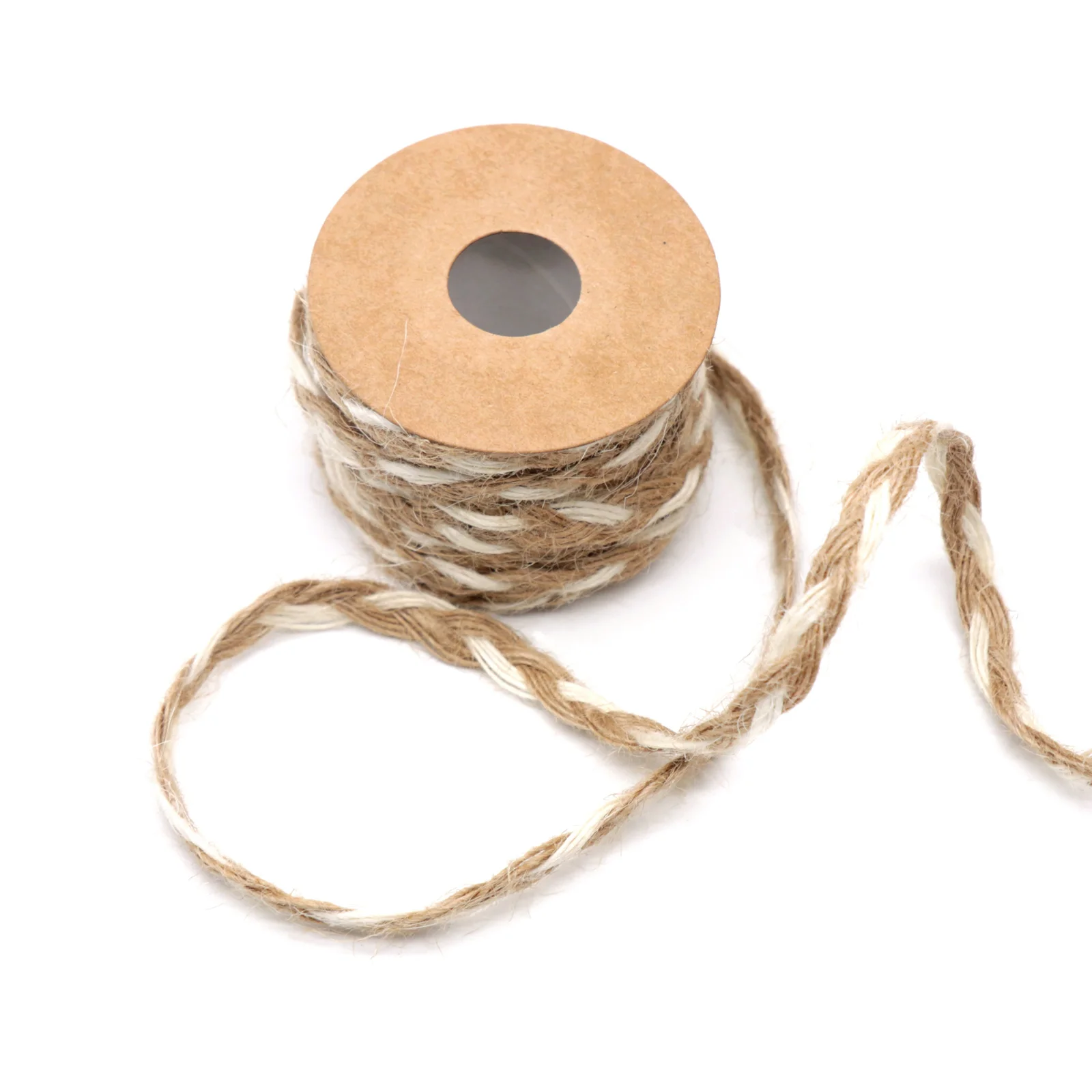 5m Natural Hessian Jute Burlap Twine Ribbon Hemp Rope Cord String For DIY Scrapbooking Craft Tag Label Rope Wedding Party Supply