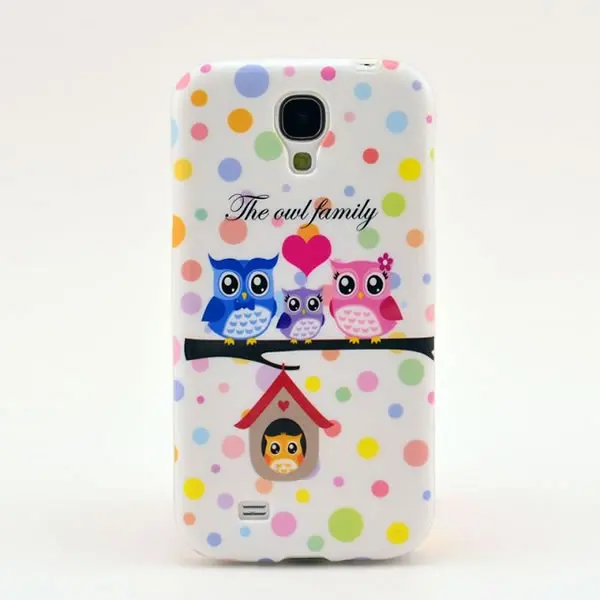 The Owl Family TPU Phone Case for Samsung Galaxy S4 i9500 SIV con etp |