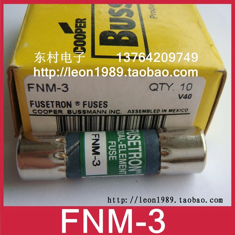 

[SA]US Cooper Bussmann fuse FUSETRON fuse FNM-3 3A 250V--10PCS/LOT