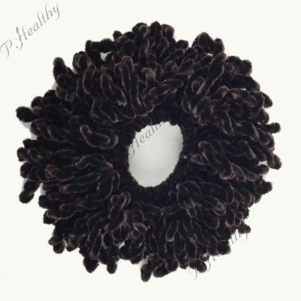 Brown Volumising Scrunchie Макси кольцо волос галстук булочка клип хиджаб шарф эластичный volumizer, 7 видов цветов для вашего выбора,, phhs001 - Цвет: Brown