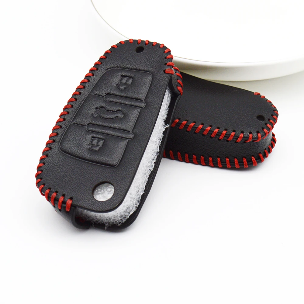 Чехол для автомобильного ключа из натуральной кожи защитный чехол Audi A1 A6 C8 C5 C6 4F A2