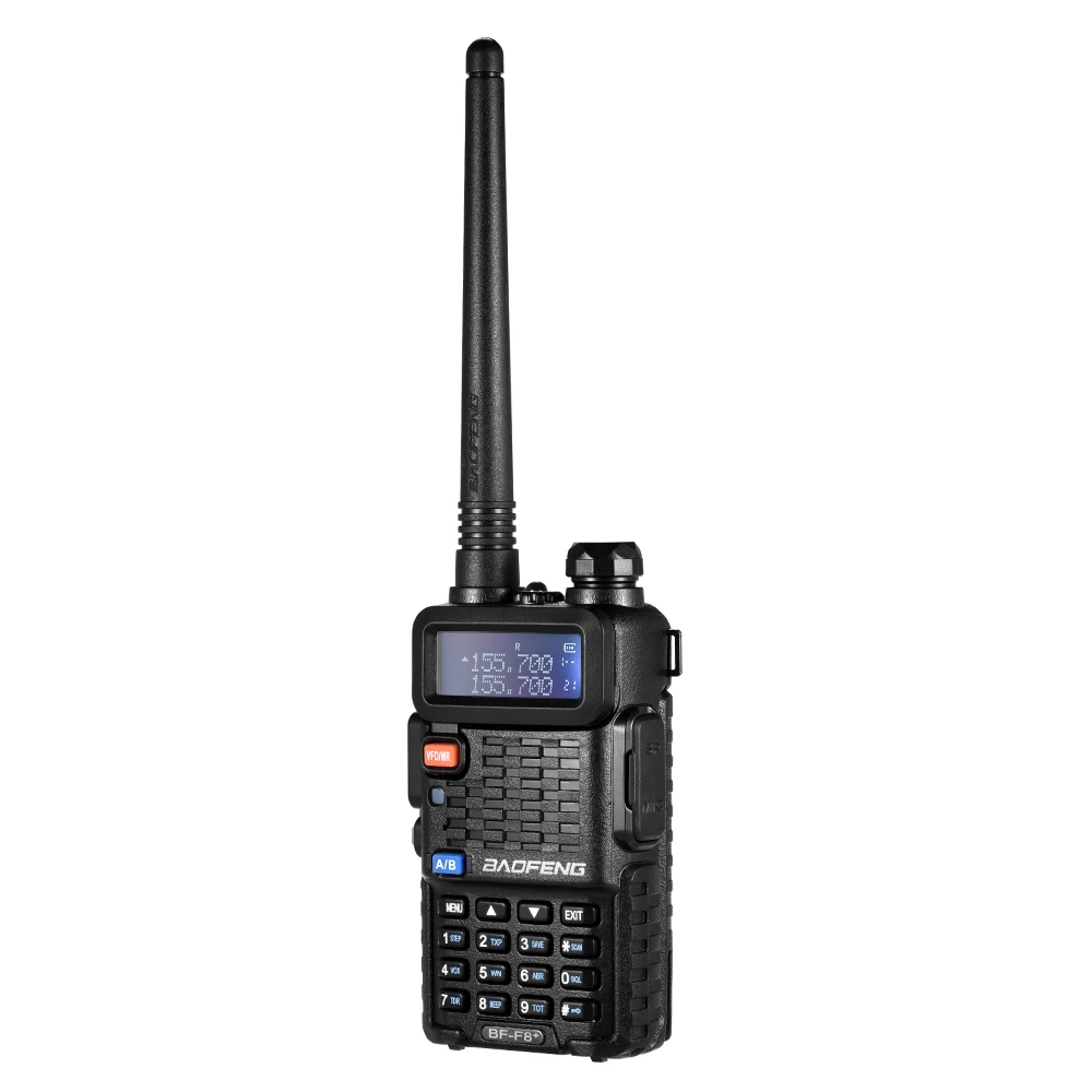 BAOFENG F8+ VHF/UHF Двухдиапазонный портативный приемопередатчик домофон с ЖК, радио приемник 5 Вт 128 каналов памяти рация