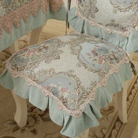 high quality luxury jacquard european style chair cushion cover for weddings free shipping