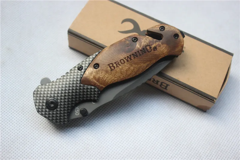 2016 Новый Бросился Navajas Тактический Нож Браунинг X50 Складной Стальное Лезвие