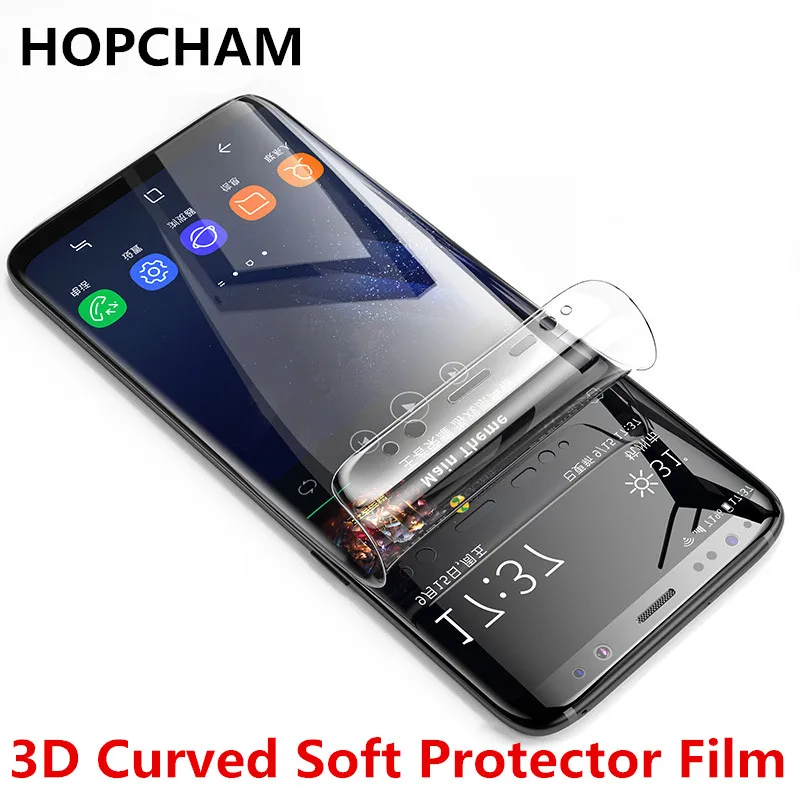 3D полностью изогнутая мягкая защитная пленка для экрана Samsung Galaxy S9 plus S7 S6 edge Plus Note 8