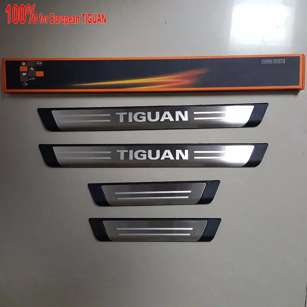 Новый для EUR Фольксваген Tiguan пороги нержавеющая сталь накладка стикеры интимные