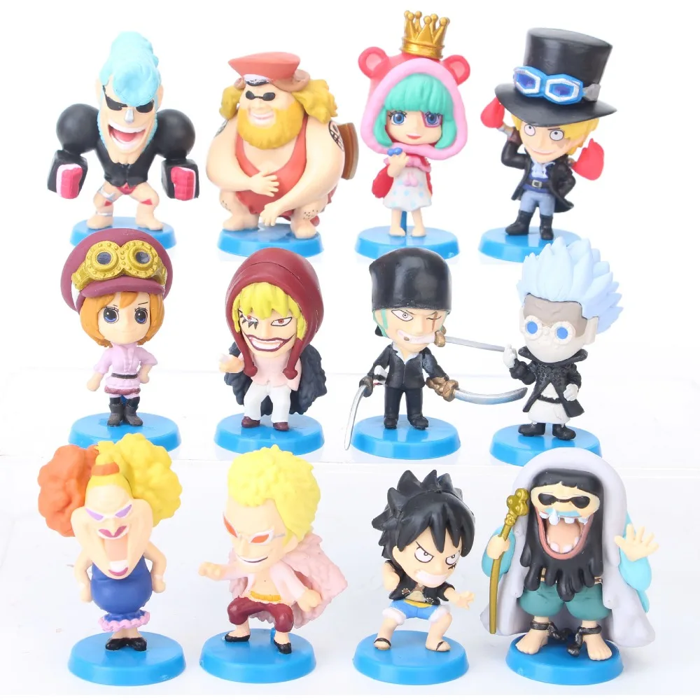 Фигурки героев аниме Luffy Zoro Doflamingo Franky Революционная сабо коала серденон ПВХ