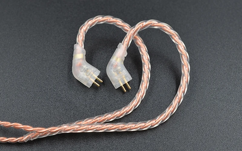KZ ZST/ES4/ZSR/ES3/ZS10/AS10/BA10 выделенный кабель 0 75 мм 2-контактный обновленный для замены