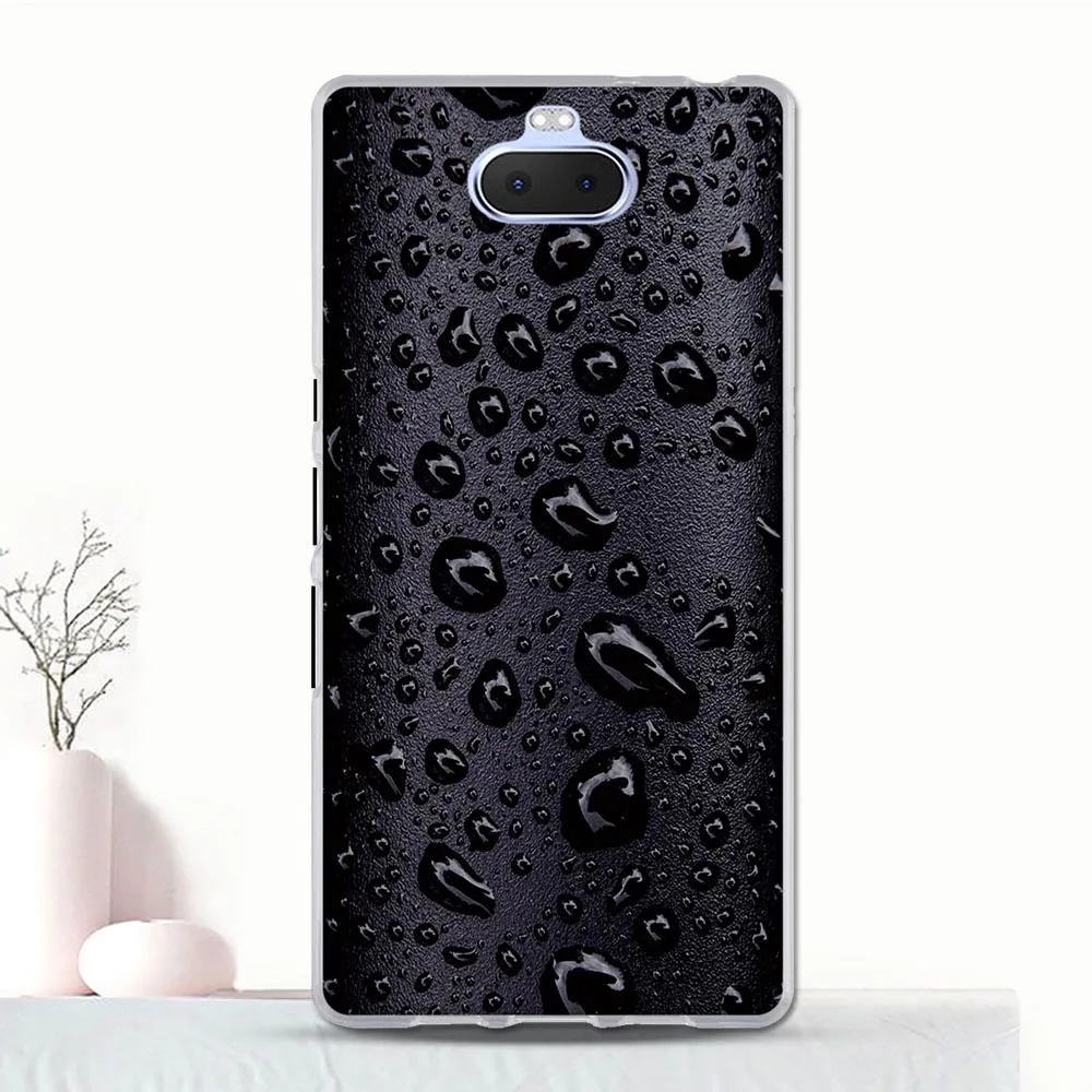 Мягкий ТПУ для Sony Xperia 10 Plus силиконовый бампер чехол 3D с машинным принтом телефона