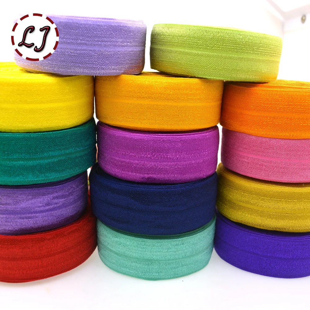 Высококачественная 1 ''(25 мм) Лента для завязывания волос блестящая