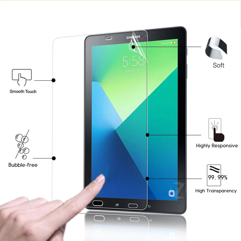 Защитная пленка для Samsung GALAXY Tab A 10 1 с S Pen P580 P585 2016 высокопрозрачная глянцевая ЖК