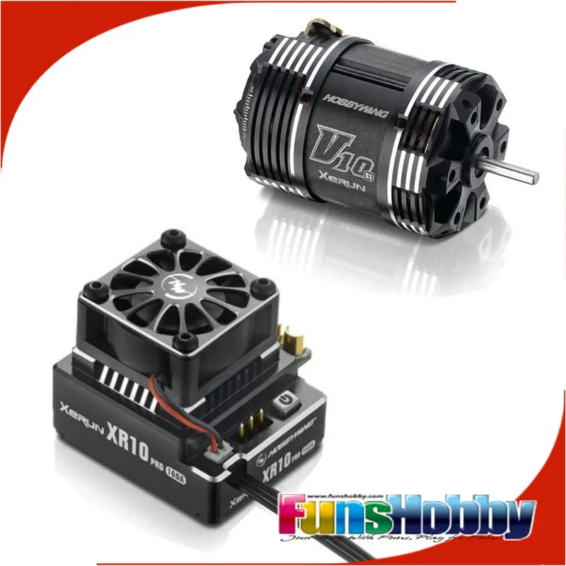 Бесщеточный двигатель Hobbywing XR10 Pro с датчиком движения ESC/V10 G3 для внедорожных