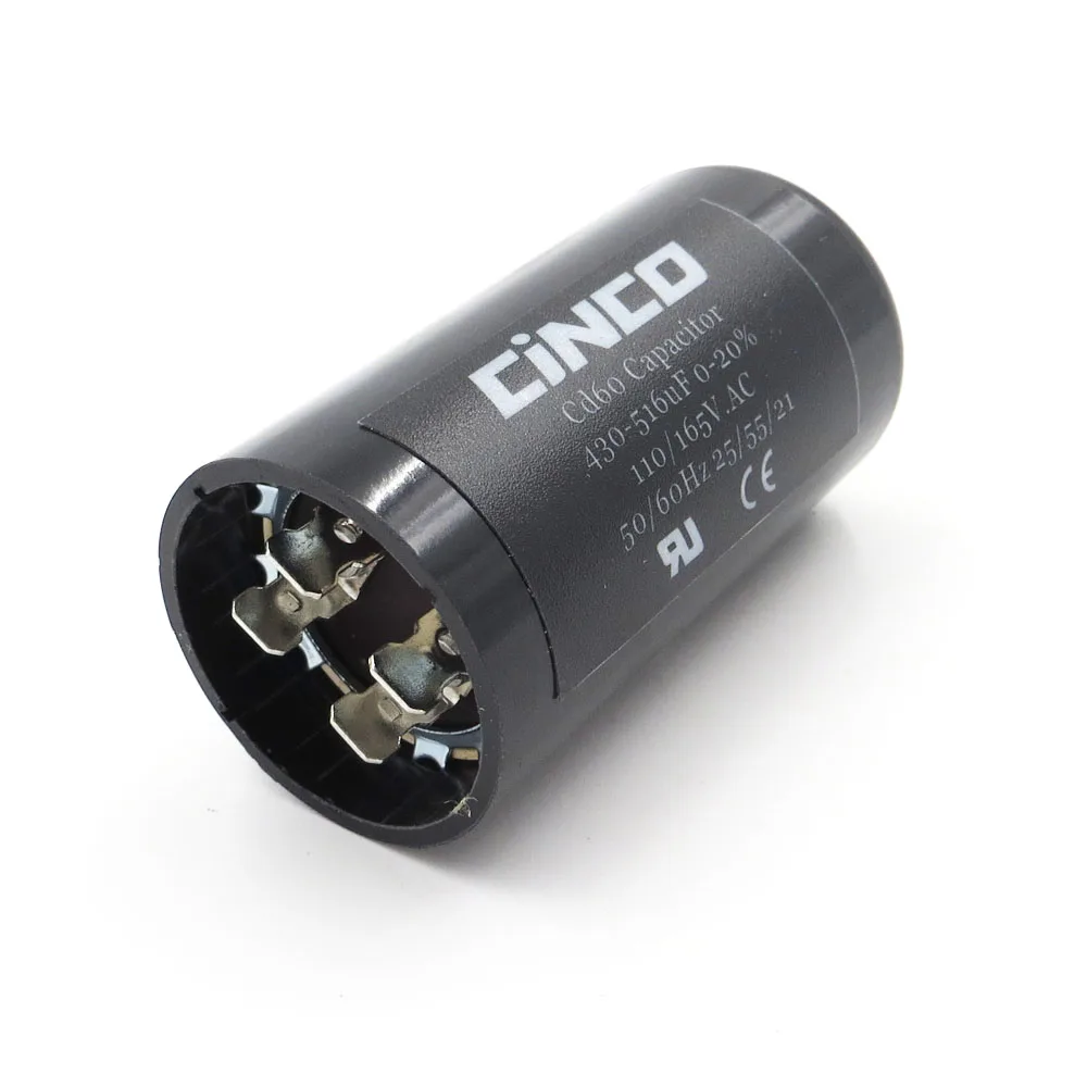 CD60 моторный запускаемый конденсатор 430 516 мкФ 110V 125V 165V mfd uf mf компрессор вентиляции