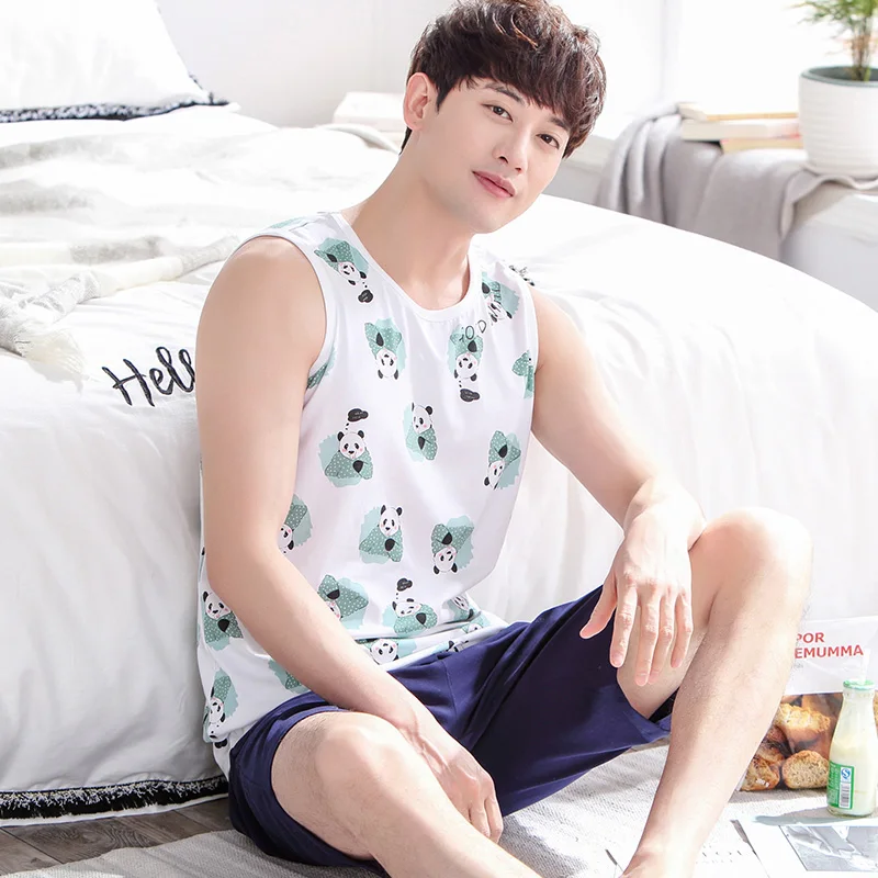 Медведь взрослых баловень пижамы 100 хлопок сна носить семейные веселые брюки