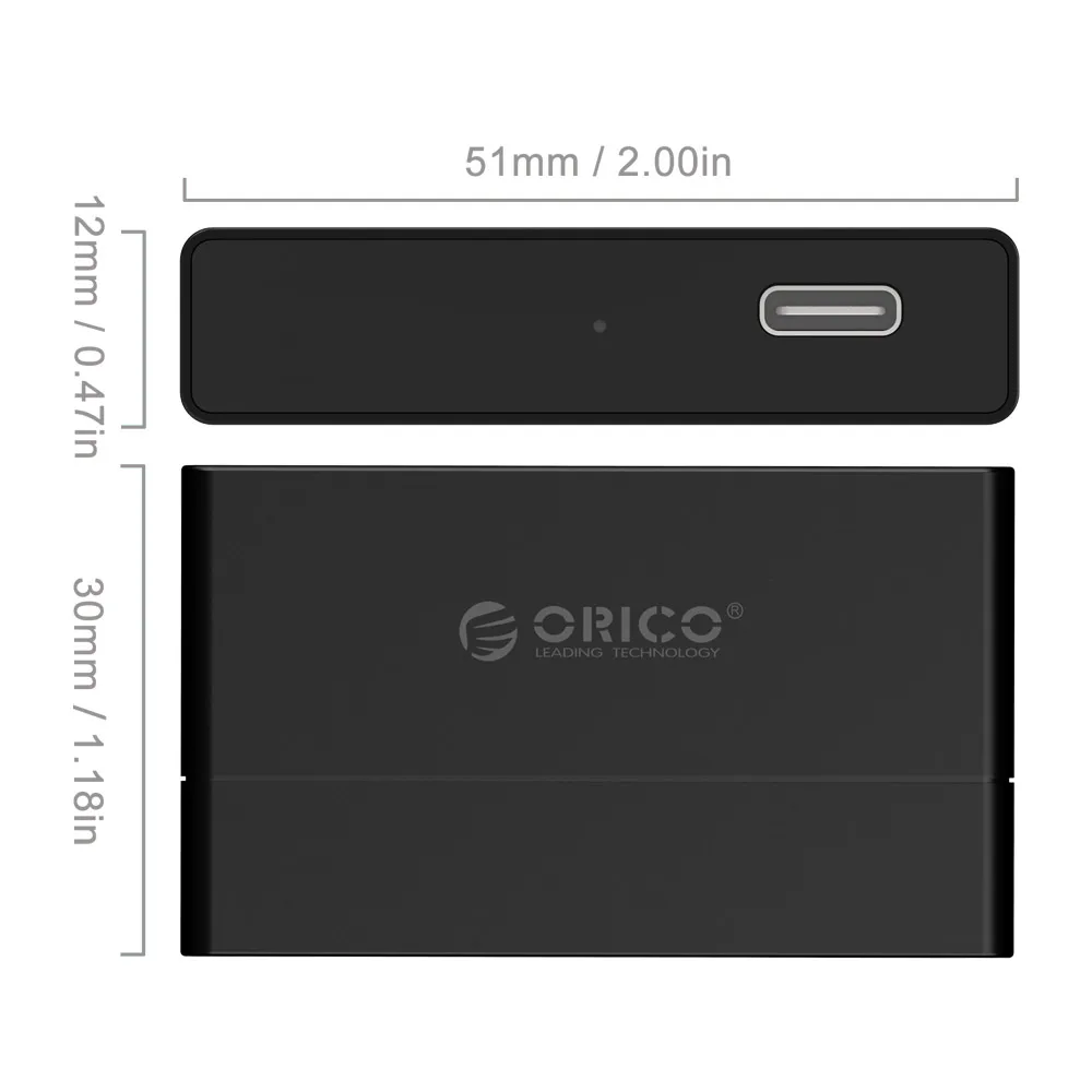 Адаптер для жесткого диска ORICO 2 5 дюйма USB 3 0 к Type C/Micro B SATA SSD Мини адаптер кабель