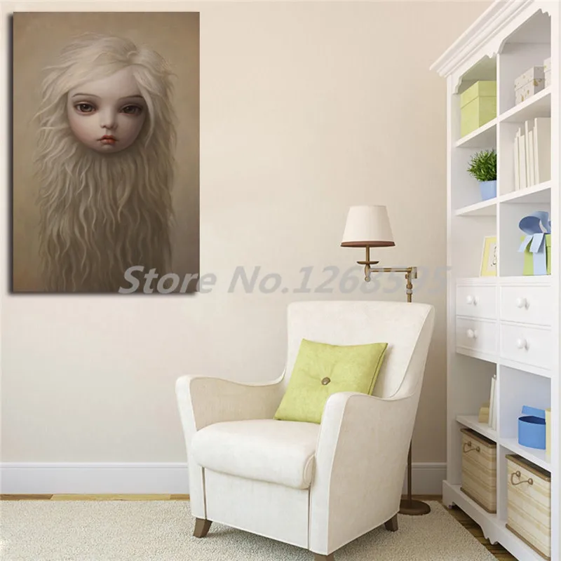 Настенный художественный плакат и печать Mark Ryden Fur Girl Картина на холсте