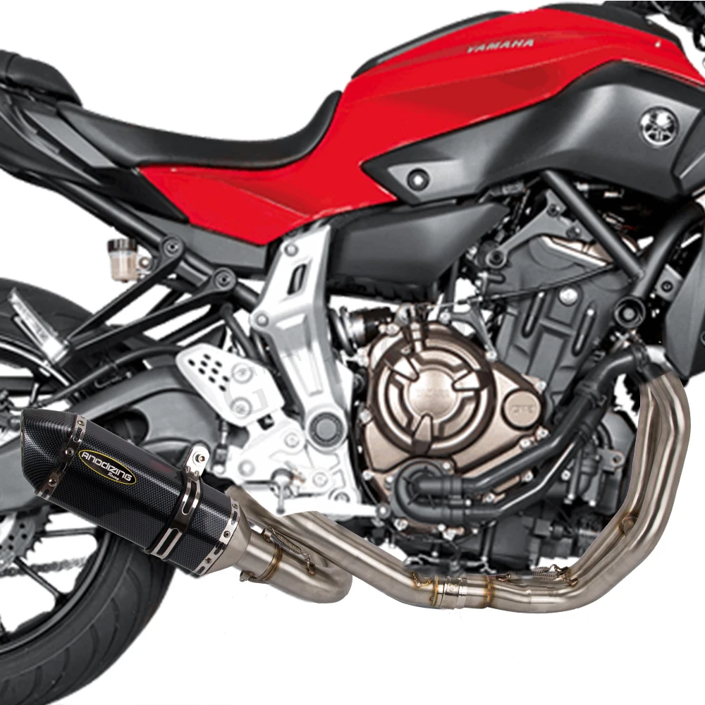 GT мотор-мотоцикл полной выхлопной Системы Глушитель Трубы для Yamaha MT-07 FZ-07 MT07 FZ07 MT 07- XSR700