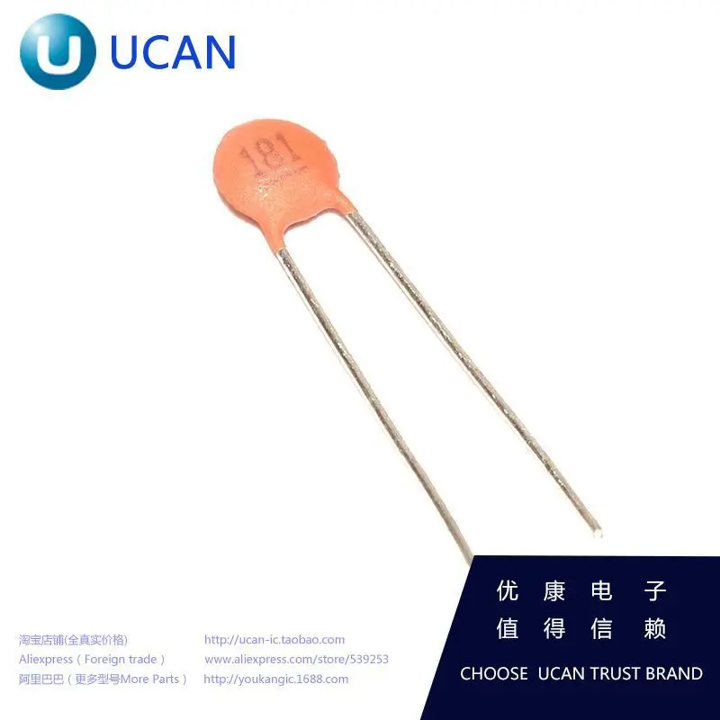 Ceramic capacitor 181 180PF 50V | Электронные компоненты и принадлежности
