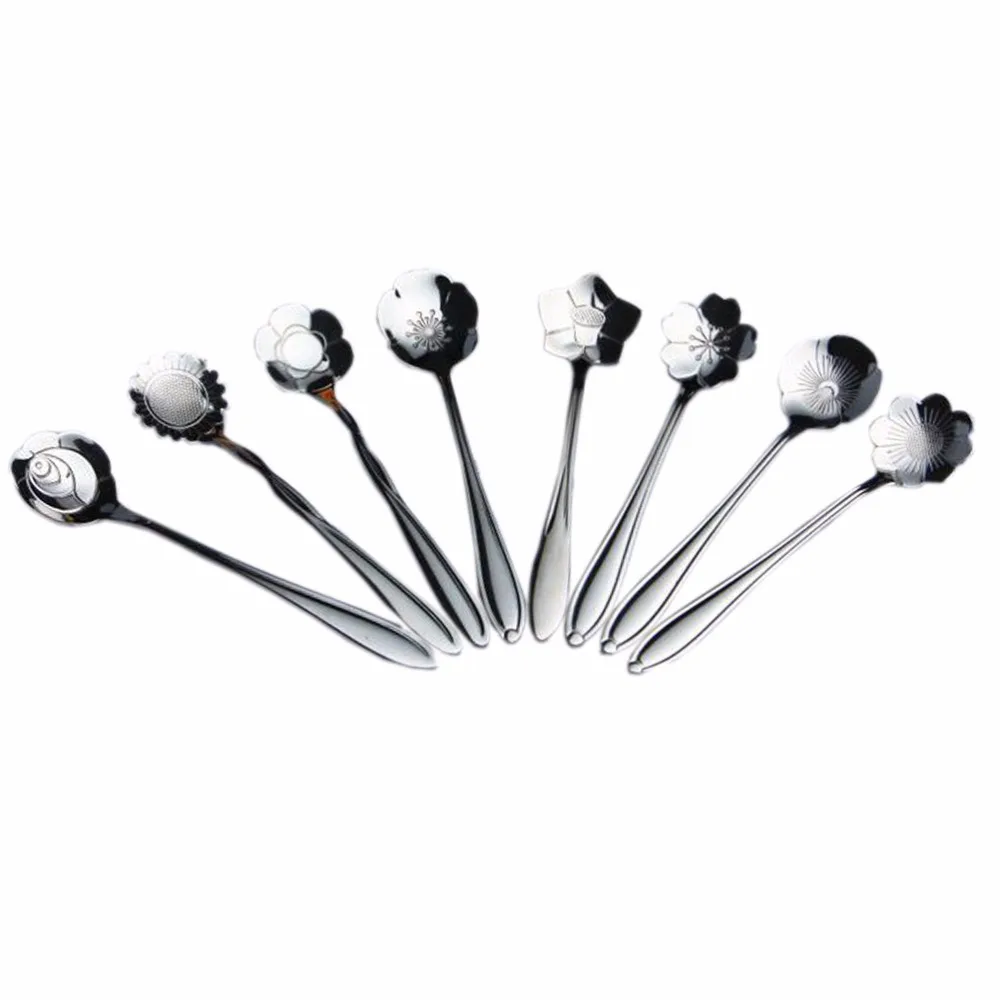 8 шт. кофейные ложки чай торт сахар десертная ложка для мороженого из нержавеющей