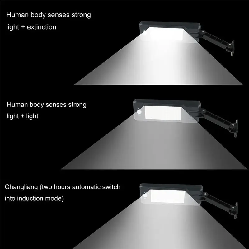 60LED Солнечный свет энергосберегающий водонепроницаемый индукционный настенный