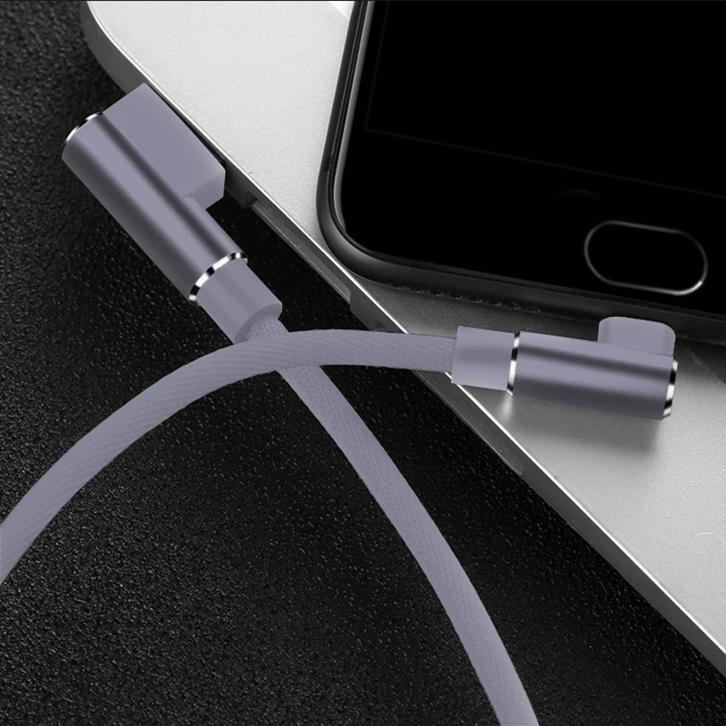 Оригинальный кабель Micro USB 2 3 м А шнур для быстрой зарядки Suntaiho с углом 90 градусов