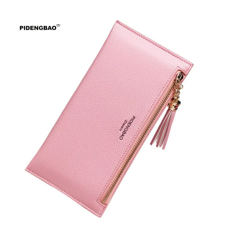 PIDENGBAO повседневный женский кошелек с надписью держатель для карт мобильного