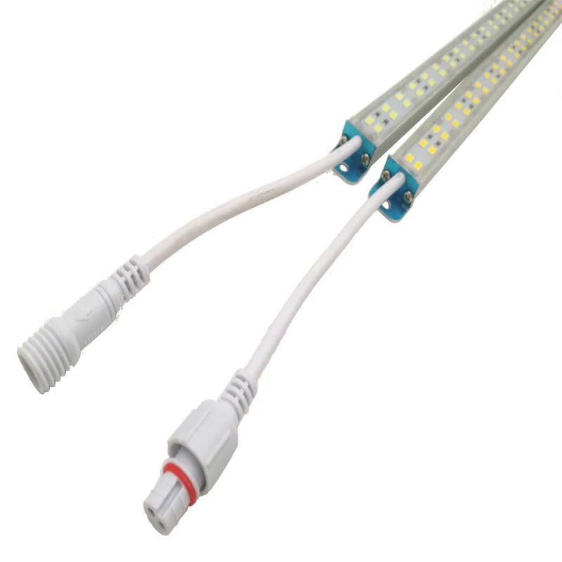 100 см Светодиодная жесткая лента, водонепроницаемая, IP68 SMD 5050 5730, двухрядная, DC 12 В, 36 светодиодов, RGB, теплая, белая, уличное освещение, 5 шт./лот