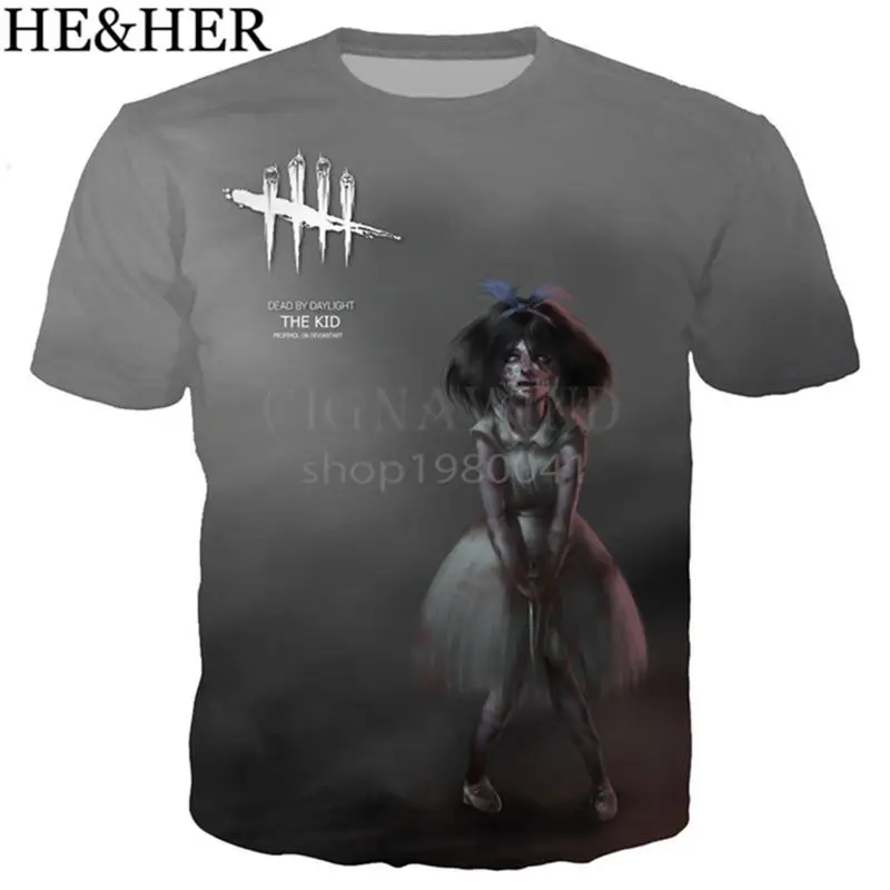 Новые летние топы, игра Dead By Daylight футболка для мужчин/женщин футболки с 3D-принтом короткий рукав Харадзюку стиль футболка уличная