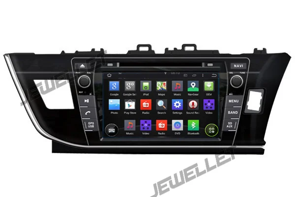 Восьмиядерный IPS экран Android 10 автомобильный DVD GPS радио навигация для Toyota Corolla 2014-2016