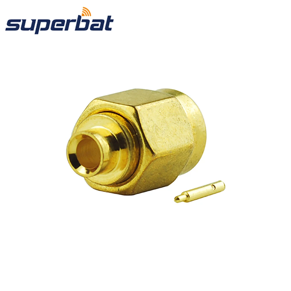 Superbat SSMA разъем под пайку pin RF коаксиальный для RG405 Полужесткий кабель.