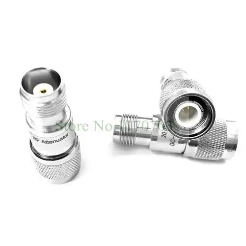 1 pcs 2W DC-3GHz TNC Type Male to Female coaxial fixed attenuator connector | Connectors
