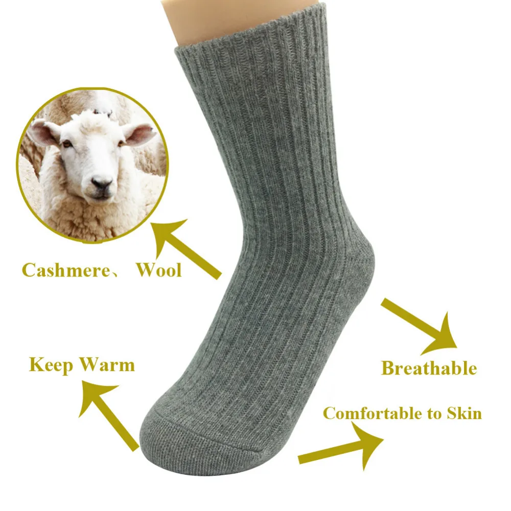 Женские шерстяные носки толстые зимние теплые кашемировые 5 пар/лот|wool socks women|socks