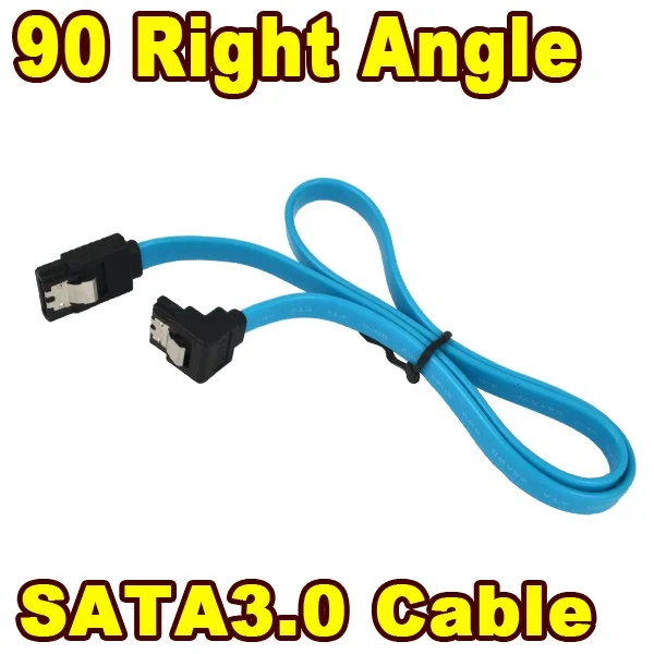 Фото 50 см 6 Гбит/с SATA 3 0 кабель ГБ/сек. III супер скорость прямой правый угол плоский для