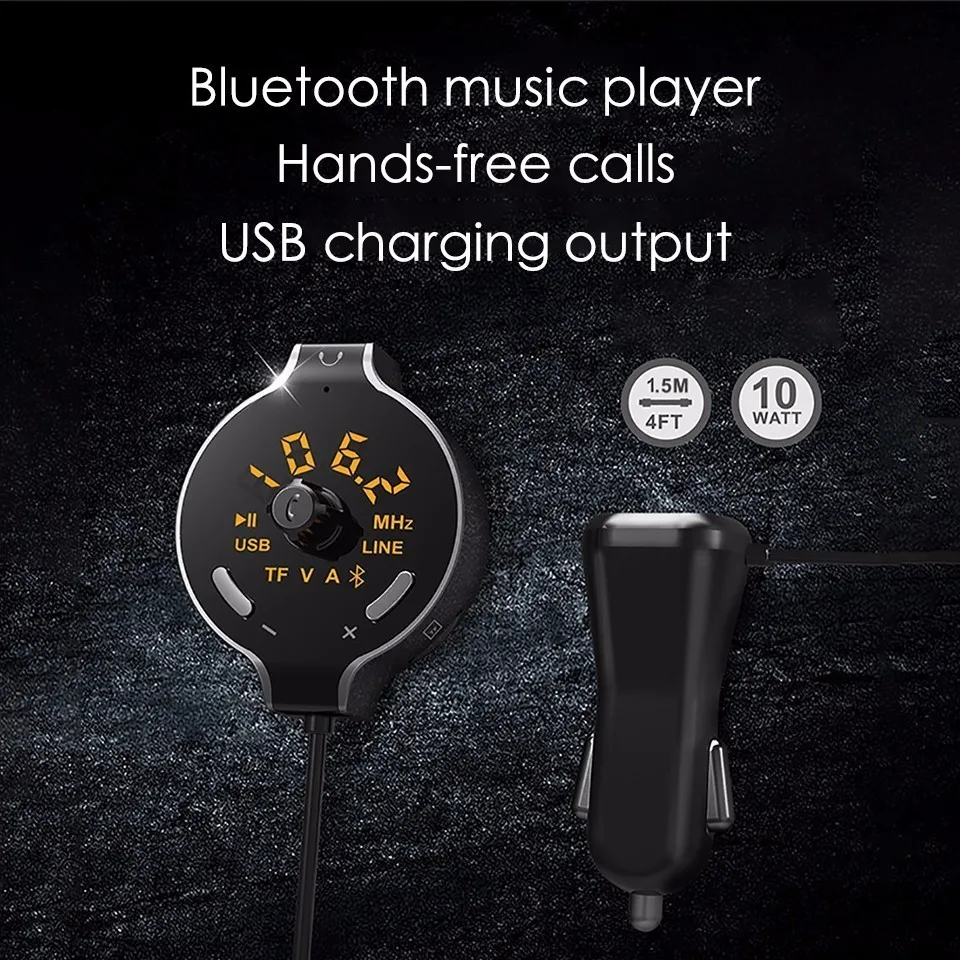 Беспроводной Автомобиль Bluetooth fm передатчик Aux Car Kit Hands free вызова Автомобильный MP3