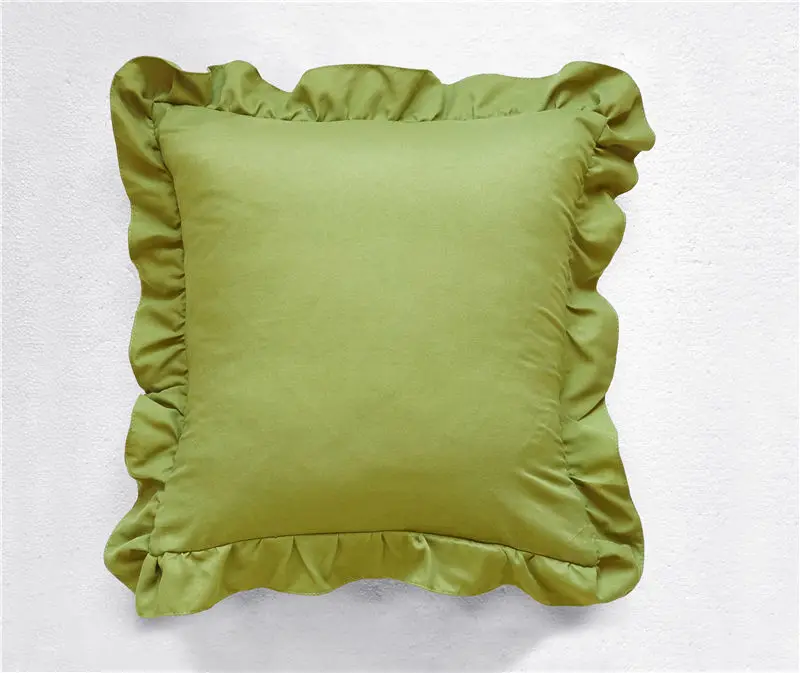 Olive Green Однотонная наволочка чехол для подушки для дома номер серый квадратный наволочки для декоративных подушек чехол размером 45*45 см poszewki na poduszki - Цвет: Olive Green