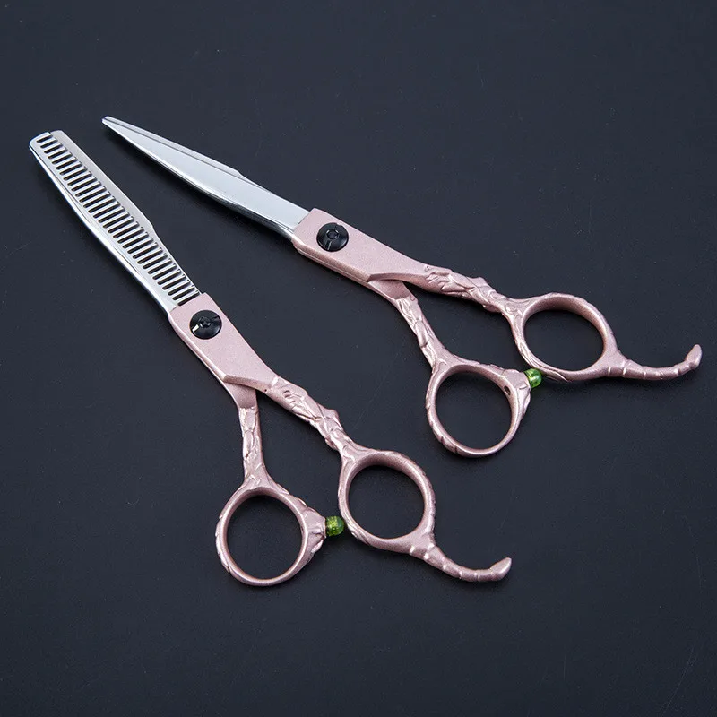 Профессиональный Япония 440C ЗОЛОТОЙ СКОРПИОН ножницы для волос парикмахера